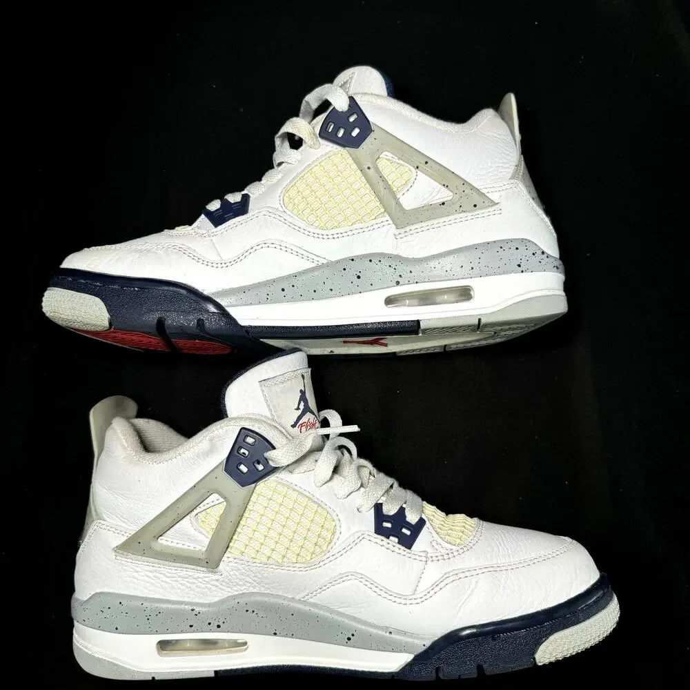 Size 7 - Nike Air Jordan 4 Retro GS Midnight Navy Men's Shoes